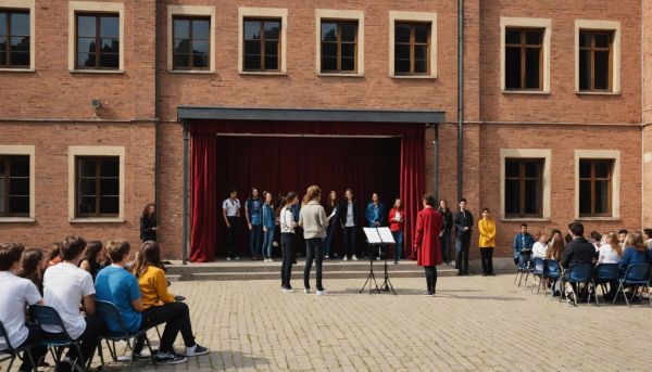 Théâtre et sport après les cours au lycée la Puye